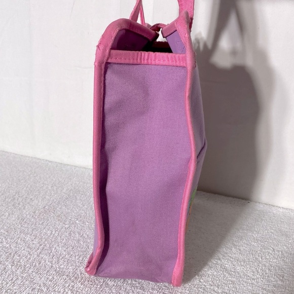 Vintage 1986 American Greetings Popples Pink Purple Childs Mini Tote Bag Purse - Picture 3 of 16